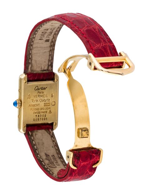 watch strap cartier tank|cartier tank must replacement strap.